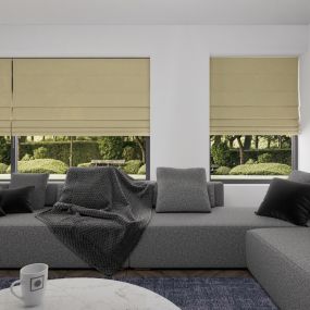 vouwgordijn op maat lichtdoorlatend woven stofdetail zuiverwit